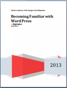 Becoming Familiar with WordPress